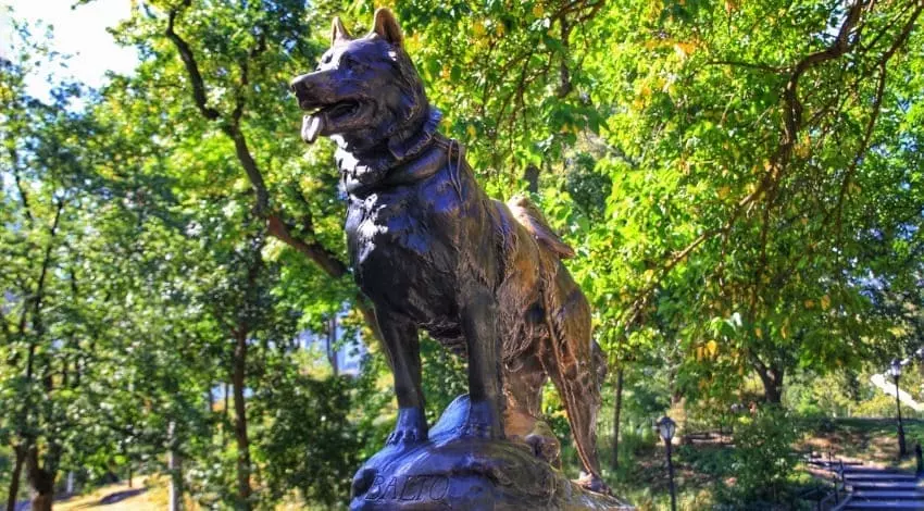 Балто: памятник в Нью-Йорке