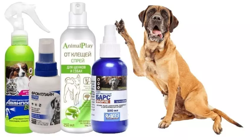 Спрей от клещей для собак